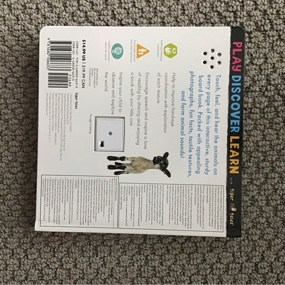 Children’s Book:  Noisy Farm Touch and Feel Sound Book - Picture 4 of 4